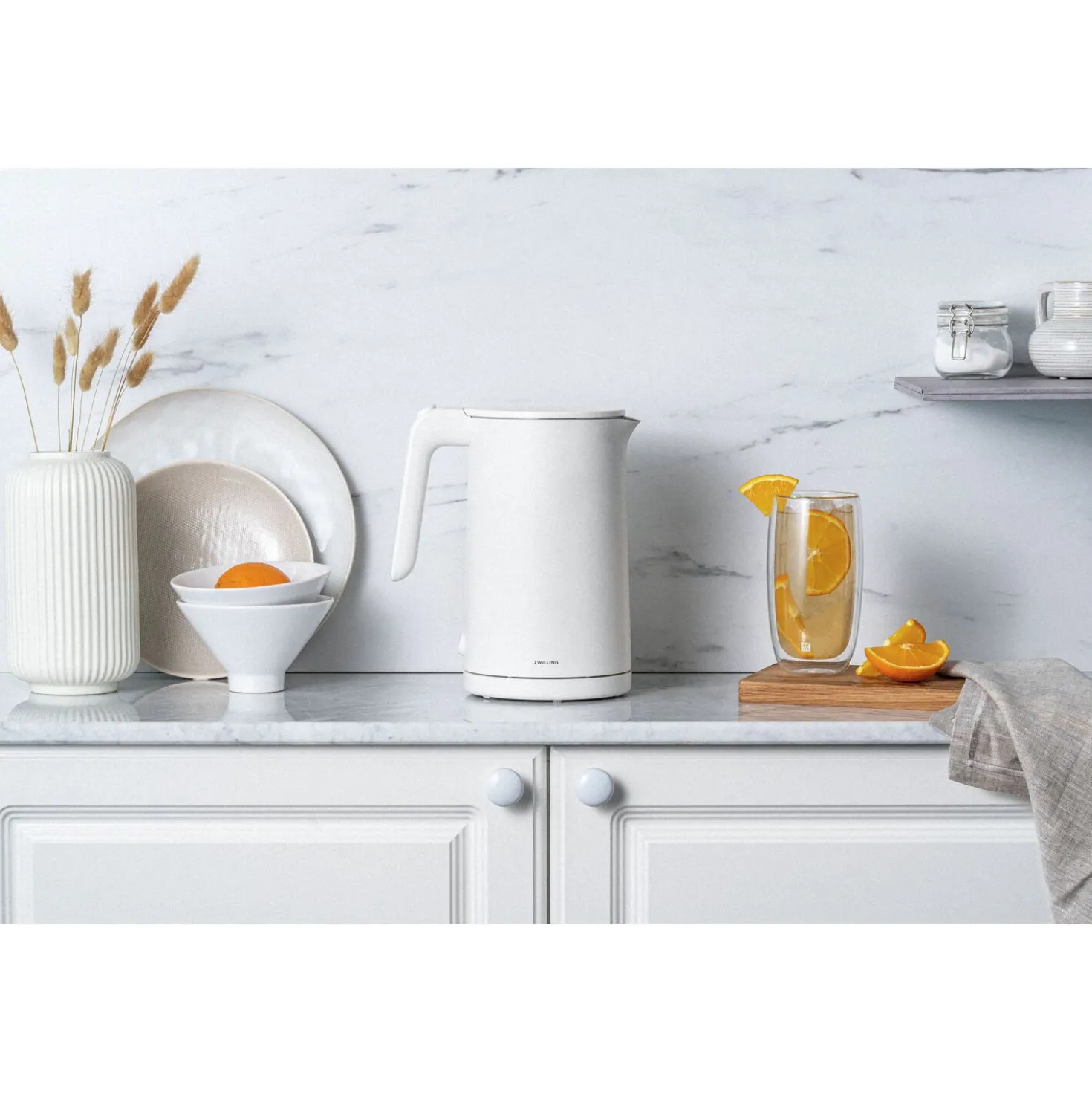1 l, Cool Touch Electric Kettle - White