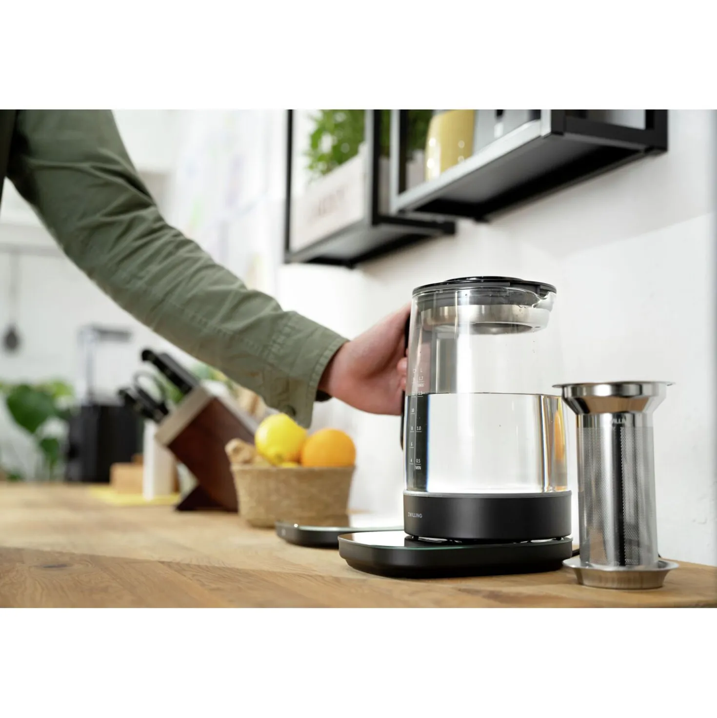 1.7 l, Glass Kettle - Black Matte