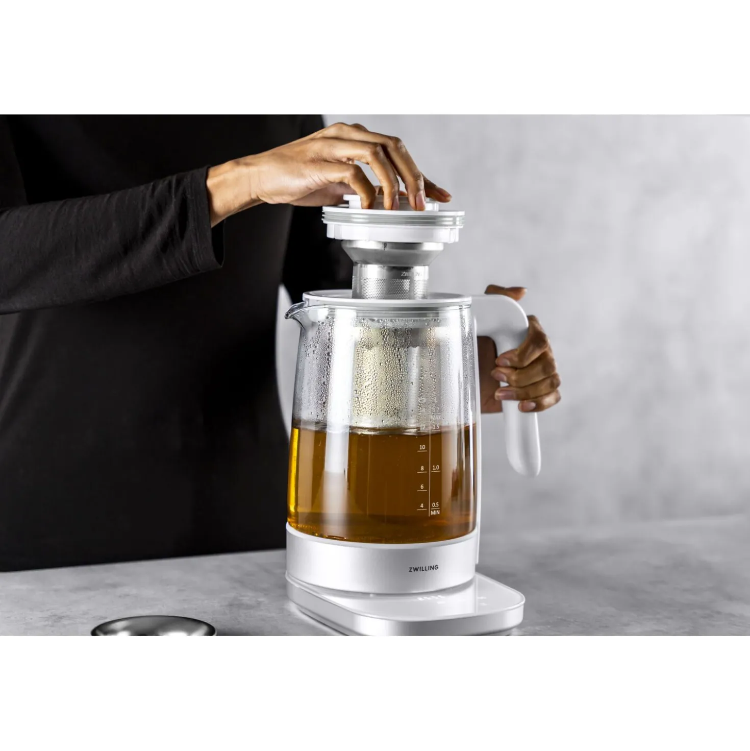1.7 l, Glass Kettle - Silver