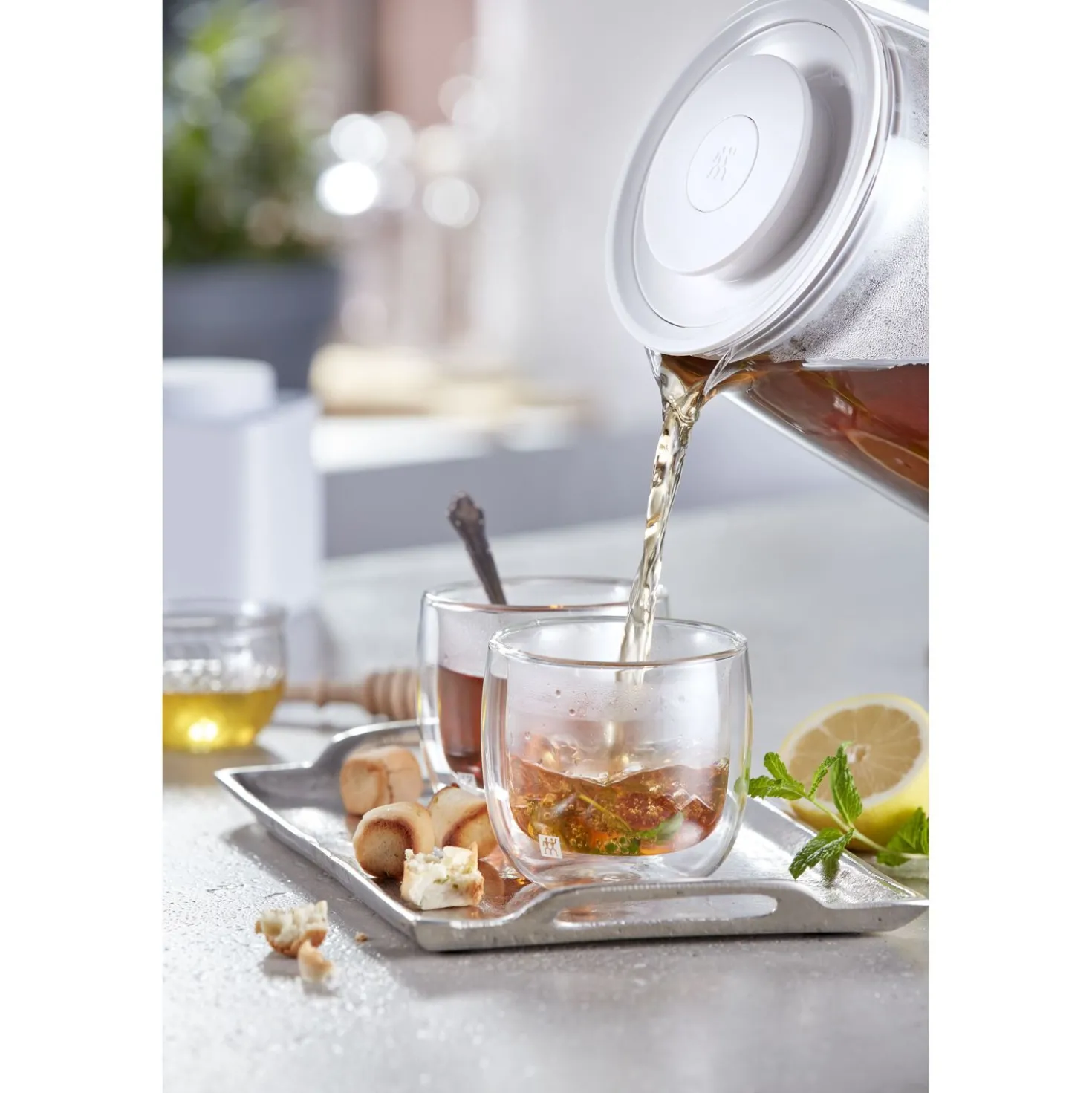 1.7 l, Glass Kettle - Silver
