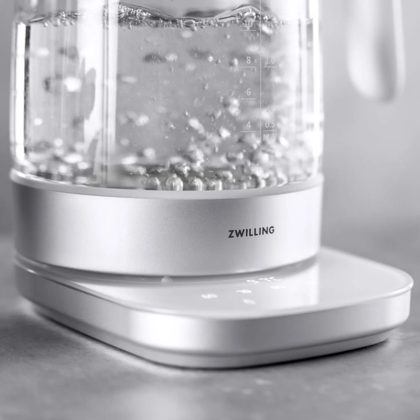 1.7 l, Glass Kettle - Silver