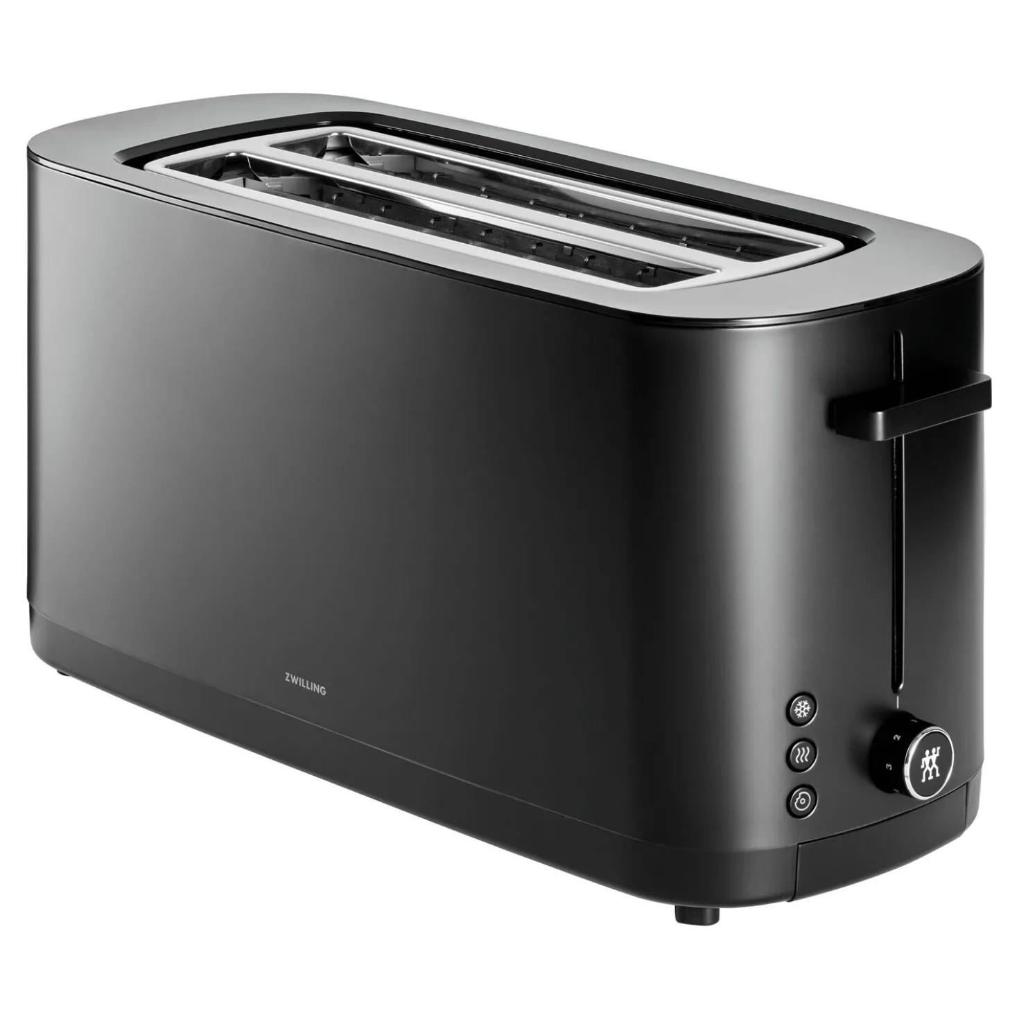 2 Long Slots Toaster, Black Matte