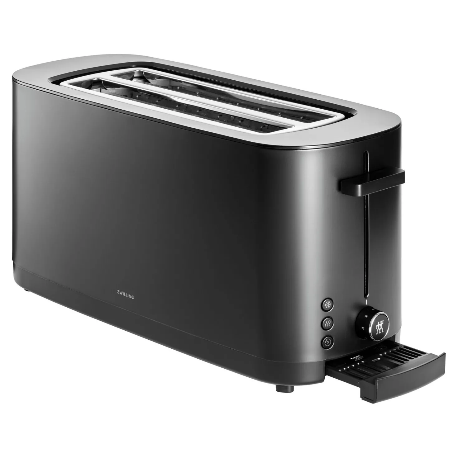 2 Long Slots Toaster, Black Matte