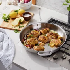 3 Ply, 14-inch, 18/10 Stainless Steel, Frying Pan