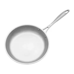 3 Ply, 9.5-inch, 18/10 Stainless Steel, Frying Pan With Glass Lid
