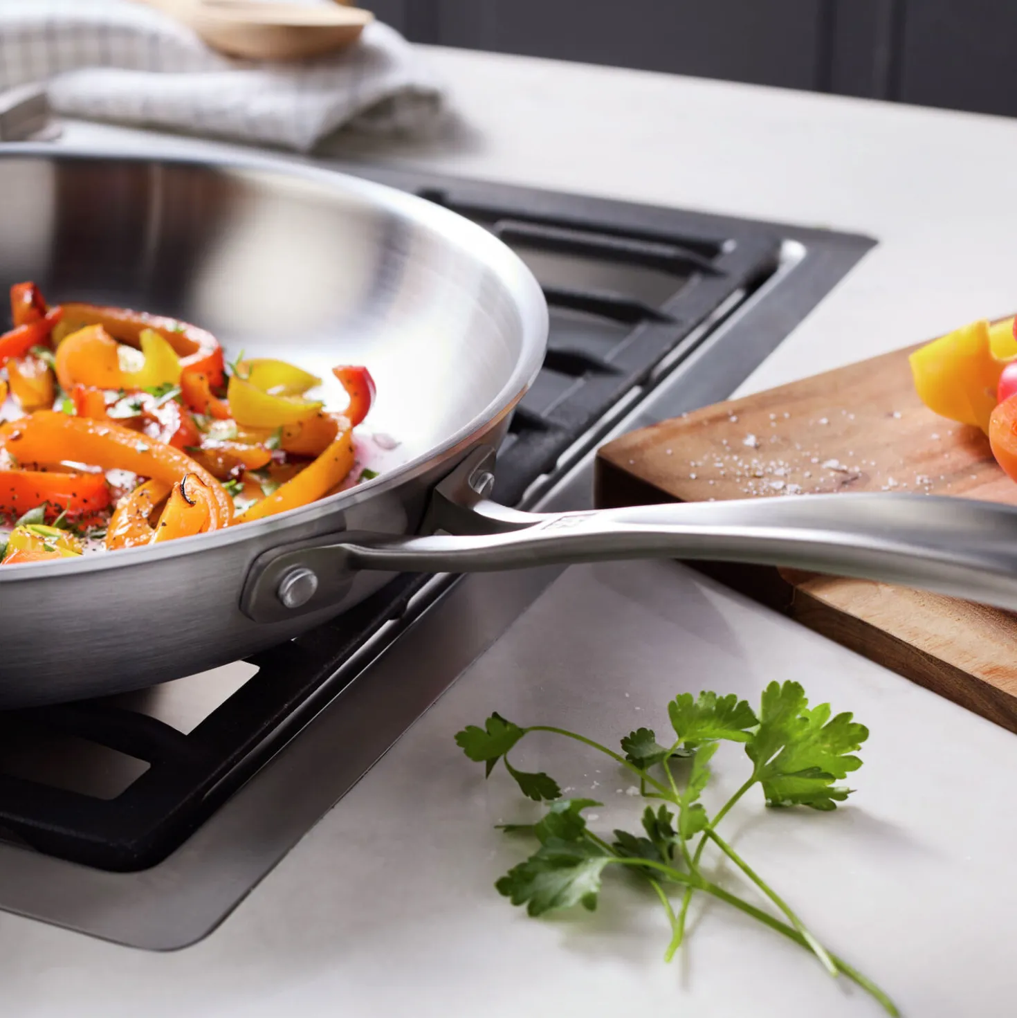 3 Ply, 12-inch, 18/10 Stainless Steel, Frying Pan