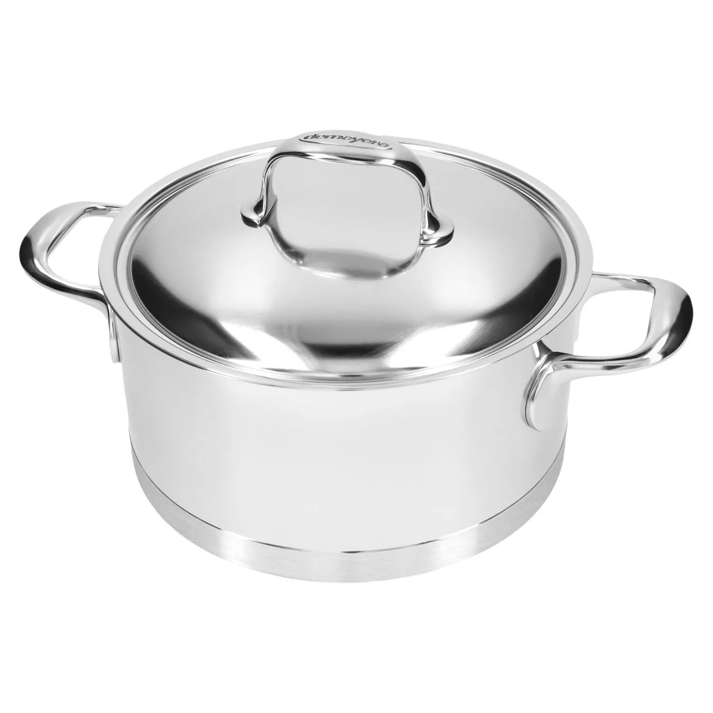 4.2 qt, 18/10 Stainless Steel, Dutch Oven With Lid