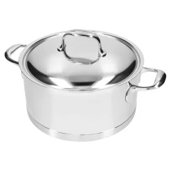 5.5 qt, 18/10 Stainless Steel, Dutch Oven With Lid