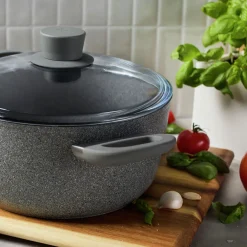 4.8 qt, Aluminum, Ceramic Nonstick Dutch Oven With Lid