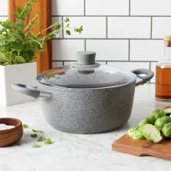 4.8 qt, Aluminum, Nonstick Dutch Oven With Lid
