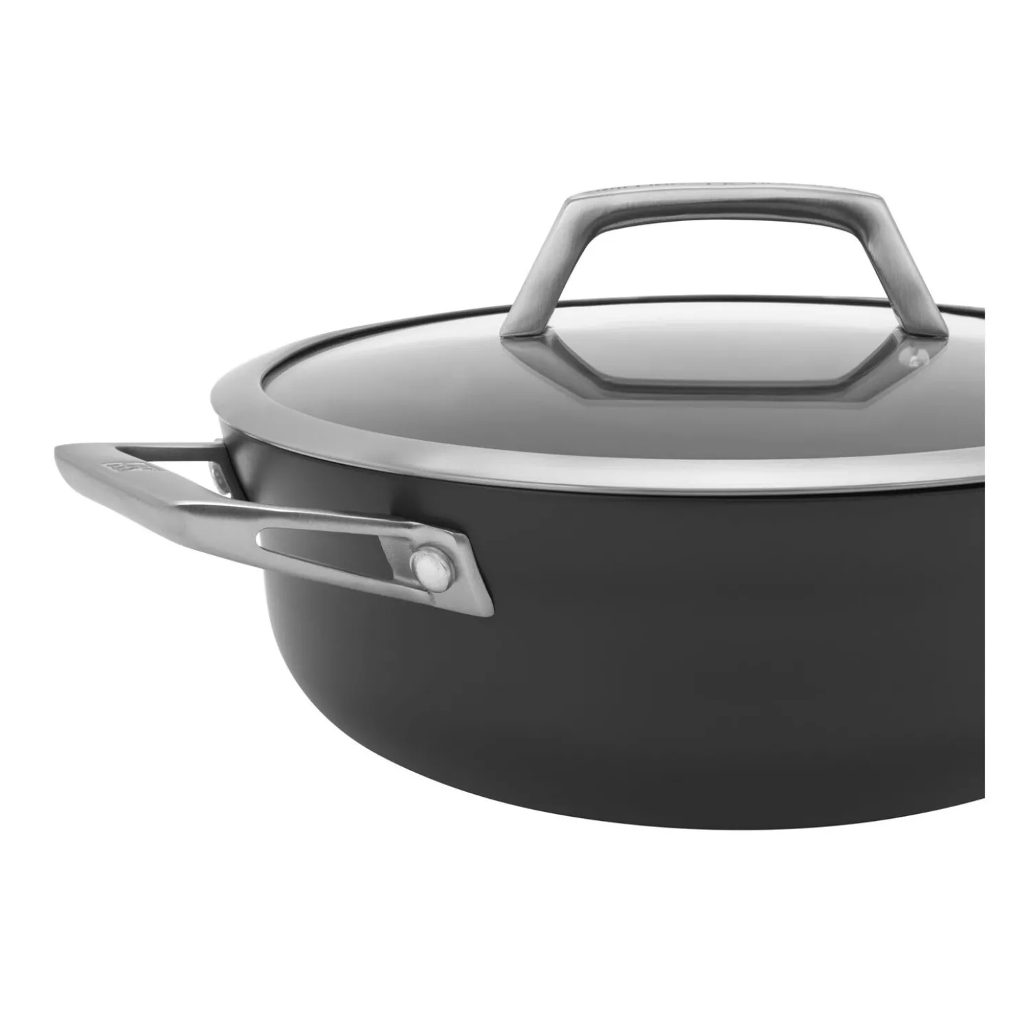 4 qt, Aluminum, Non-stick, Hard Anodized Chef's Pan