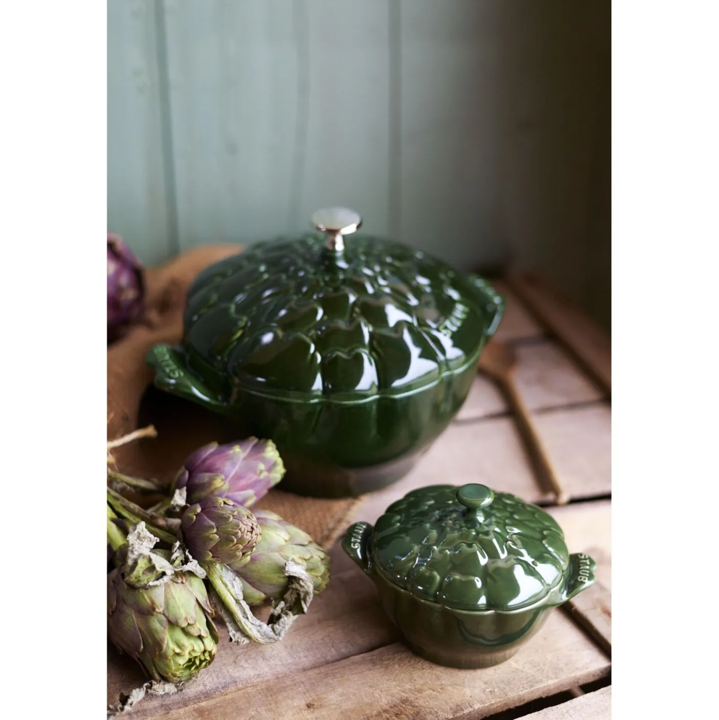 3.2 qt, Artichoke, Dutch Oven, Basil
