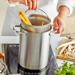 4.8 qt Asparagus/Pasta Cooker Set, 18/10 Stainless Steel
