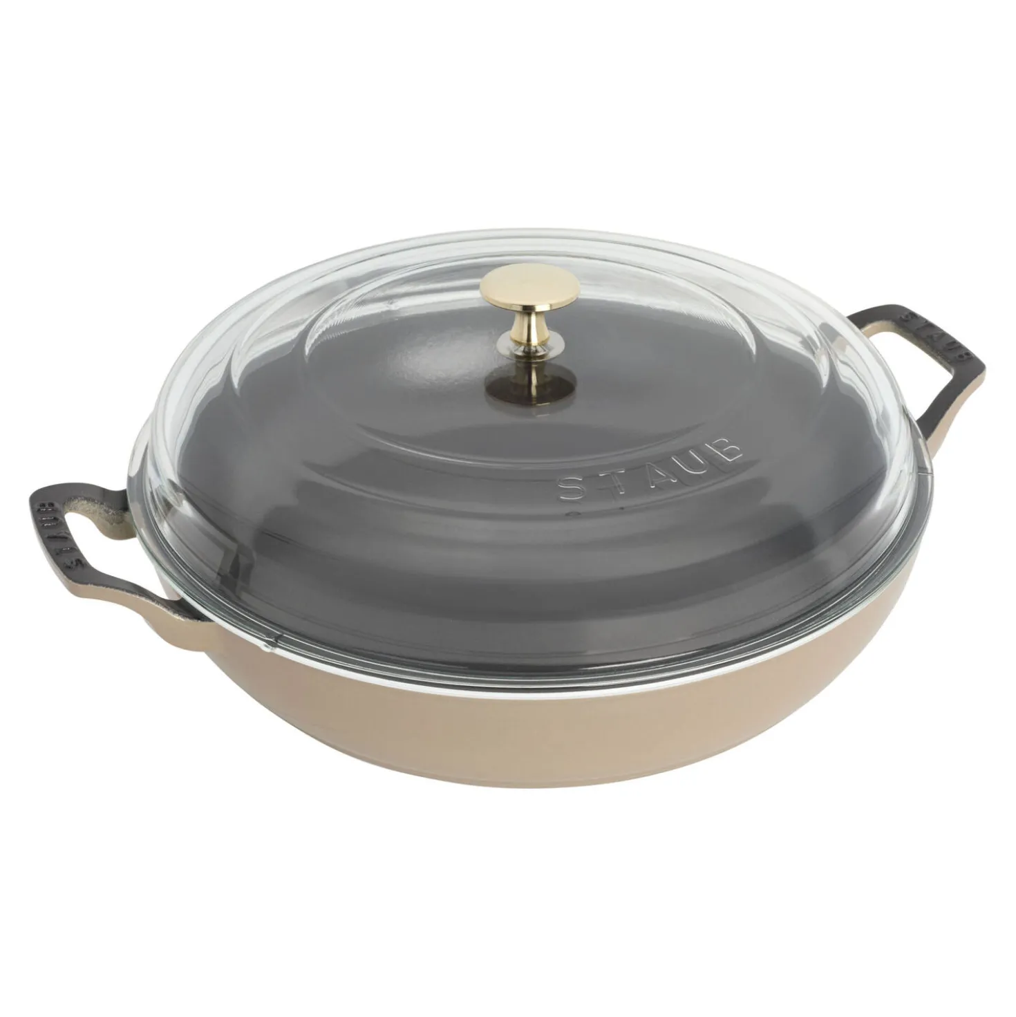 3.5 qt, Braiser With Glass Lid, Sesame