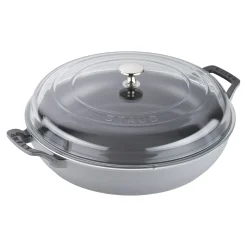 3.5 qt, Braiser With Glass Lid, Graphite Grey