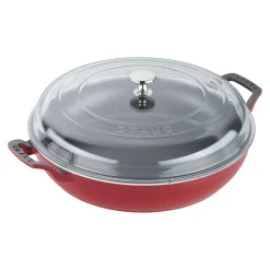 3.5 qt, Braiser With Glass Lid, Cherry