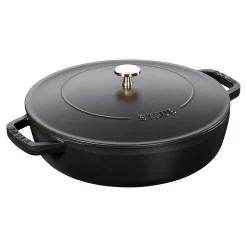 4 qt, Braiser With Lid, Black Matte