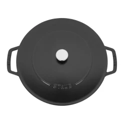 4 qt, Braiser With Lid, Black Matte