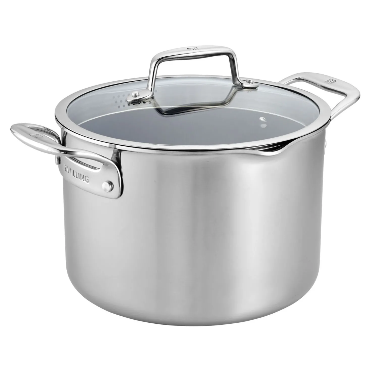 8 qt, Ceramic Coating, Non-stick, Stainless Steel Stock Pot