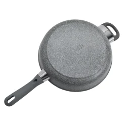 3.9 qt Ceramic Nonstick Sauté Pan With Lid And Helper Handle, Aluminum