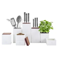 0.375 qt, Ceramic, Small Box With Lid