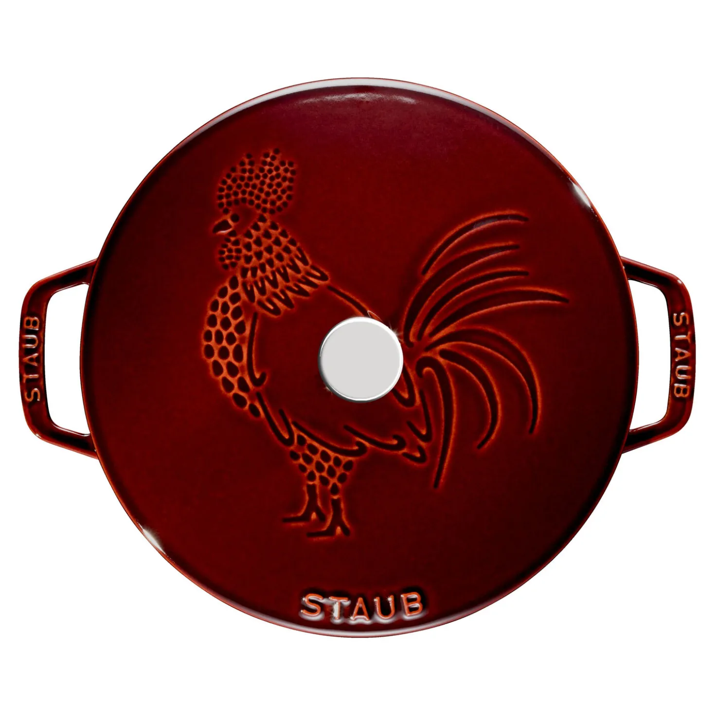 3.75 qt, Essential French Oven Rooster Lid, grenadine