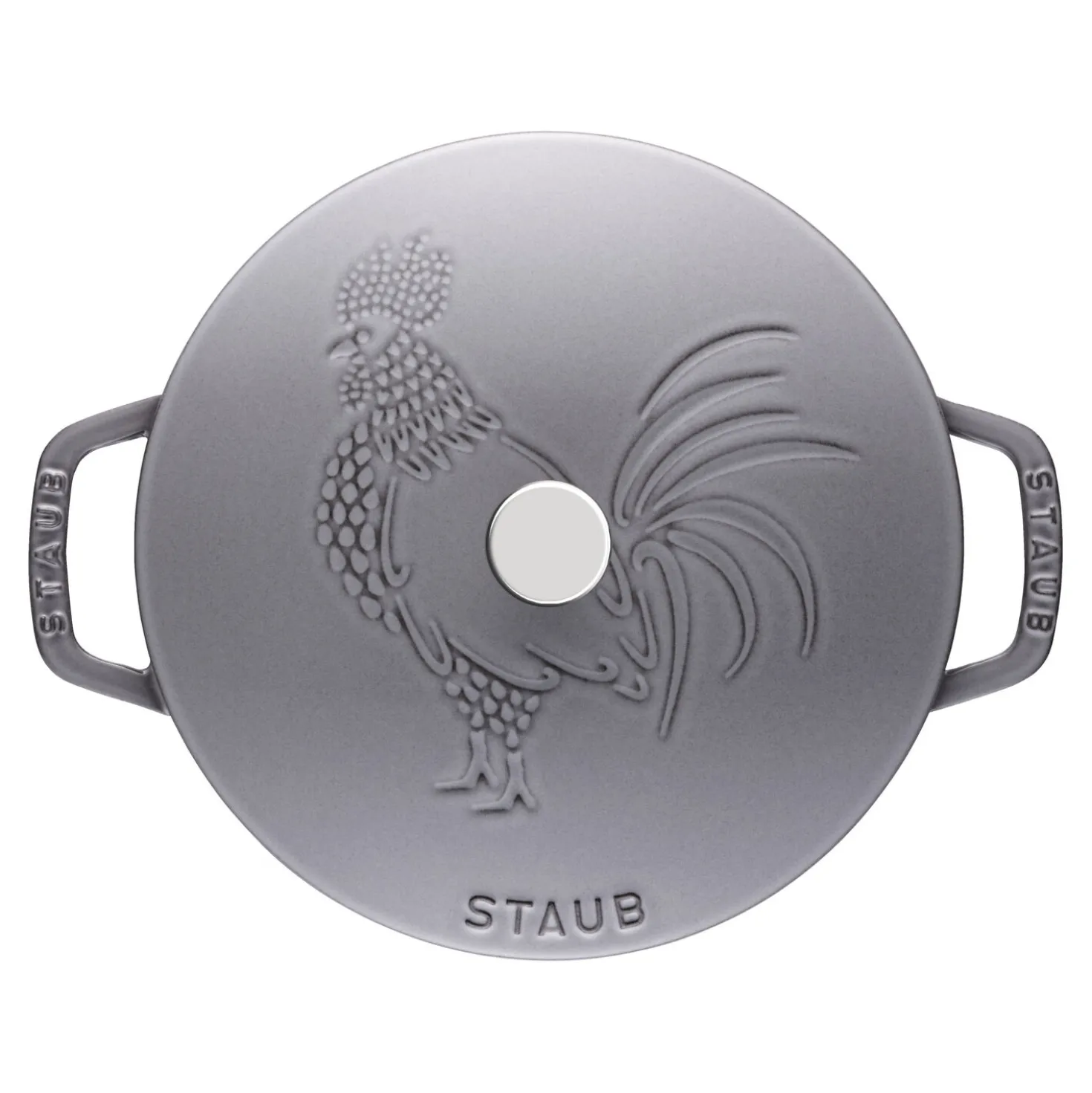 3.75 qt, Essential French Oven Rooster Lid, graphite grey