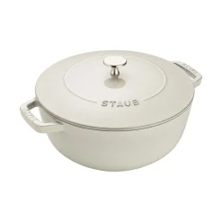 3.75 qt, Essential French Oven, white truffle
