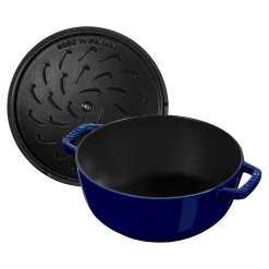 3.75 qt, Essential French Oven Lilly Lid, dark blue
