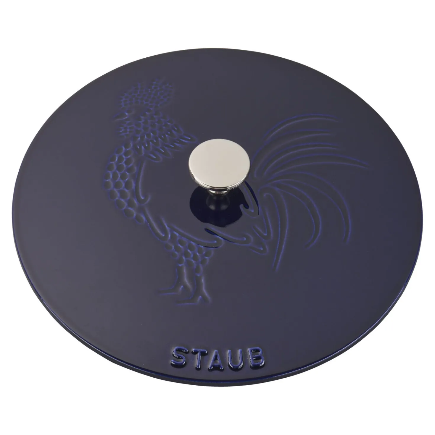 3.75 qt, Essential French Oven Rooster Lid, dark blue