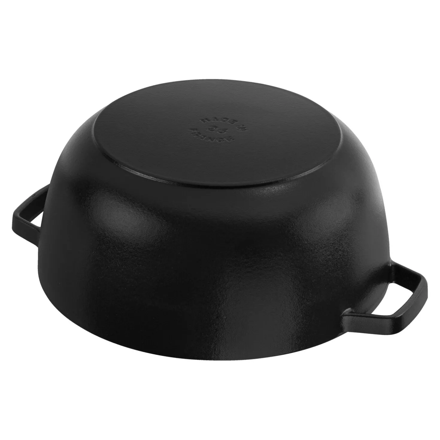 5.25 qt, Essential French Oven with Horse Lid, black matte