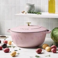 5.25 qt, Essential French Oven, Pink Peony - Factory Second