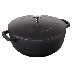 3.75 qt, French oven, black matte - Factory Second