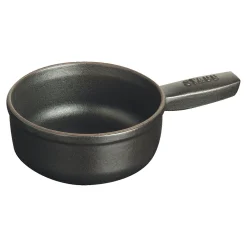 0.375 qt, Mini Cheese Fondue Pot, black matte