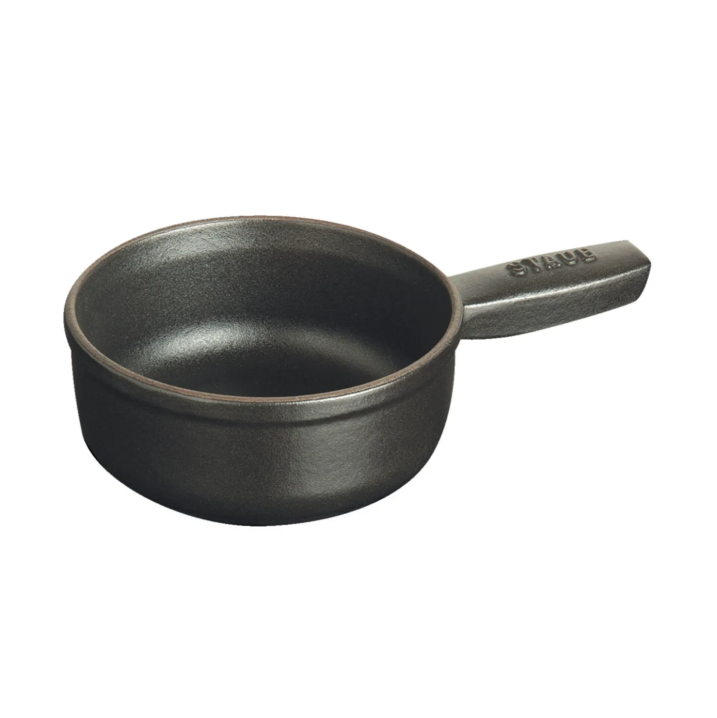 0.375 qt, Mini Cheese Fondue Pot, black matte