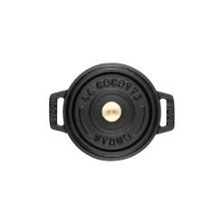 0.275 qt, Mini Round Dutch Oven, black matte
