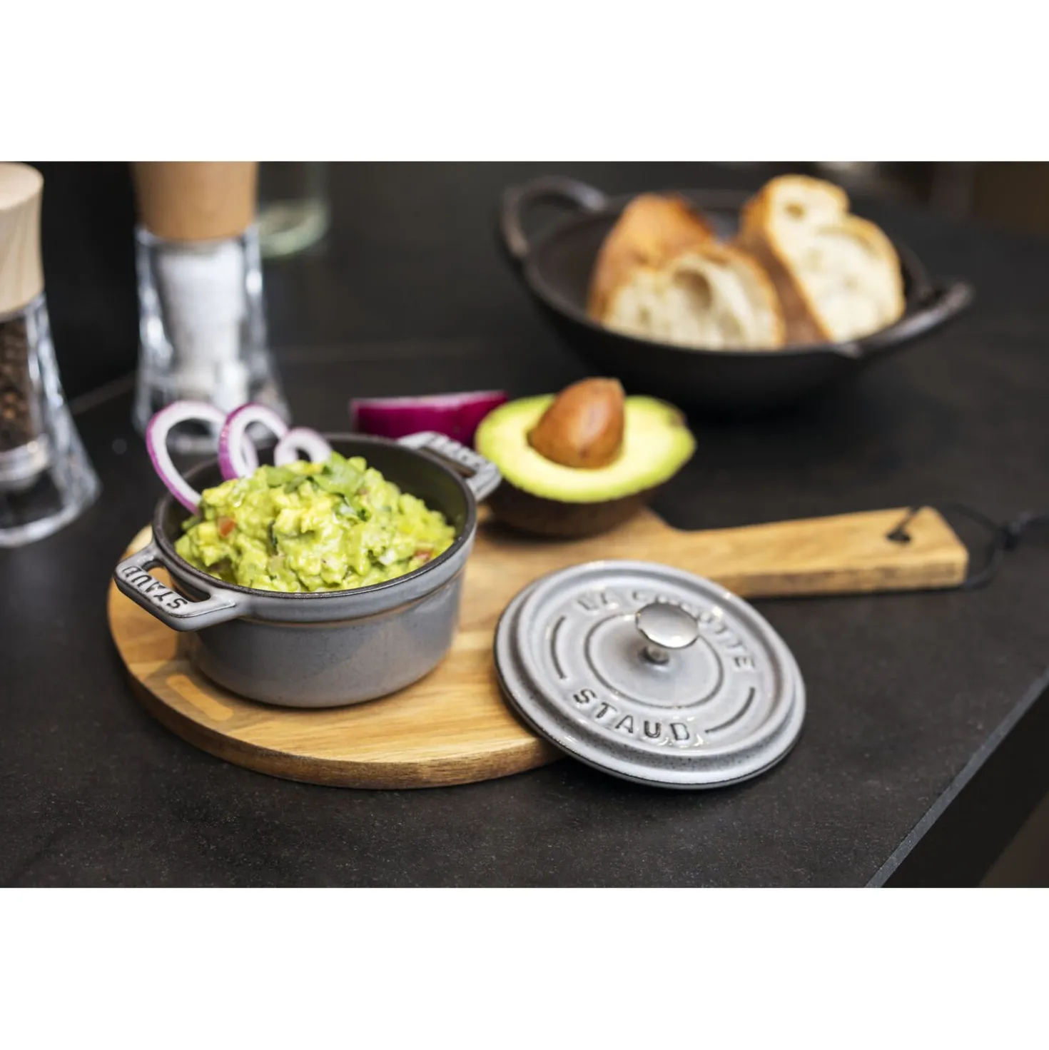 0.275 qt, Mini Round Dutch Oven, graphite grey
