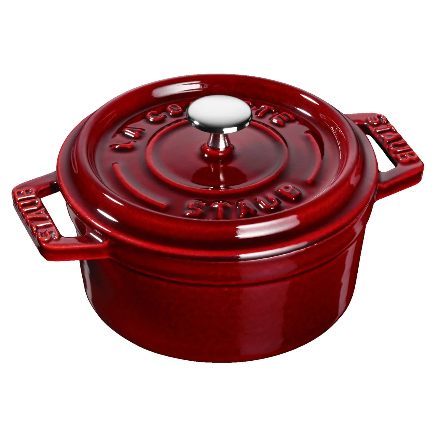 0.275 qt, Mini Round Dutch Oven, grenadine