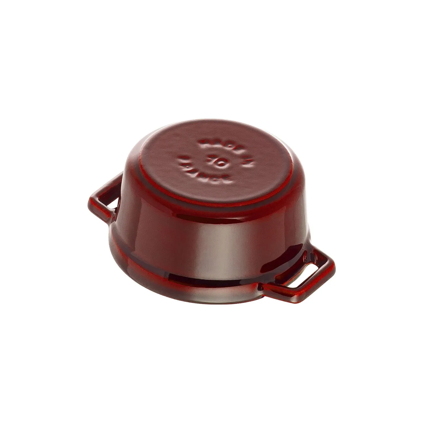 0.275 qt, Mini Round Dutch Oven, grenadine