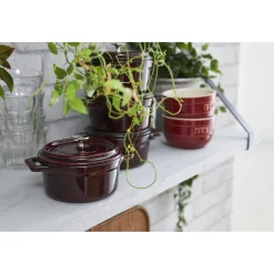 0.275 qt, Mini Round Dutch Oven, grenadine