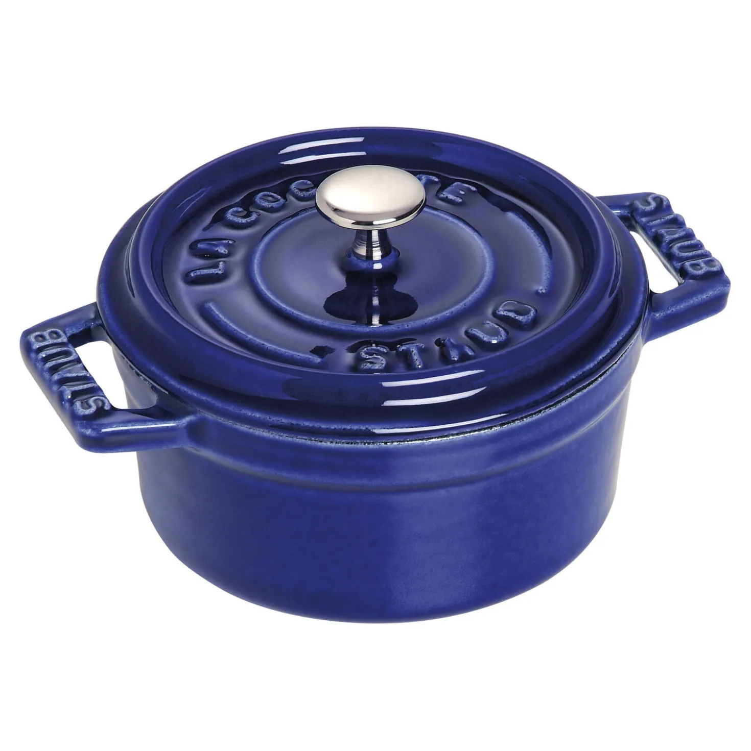 0.275 qt, Mini Round Dutch Oven, dark blue