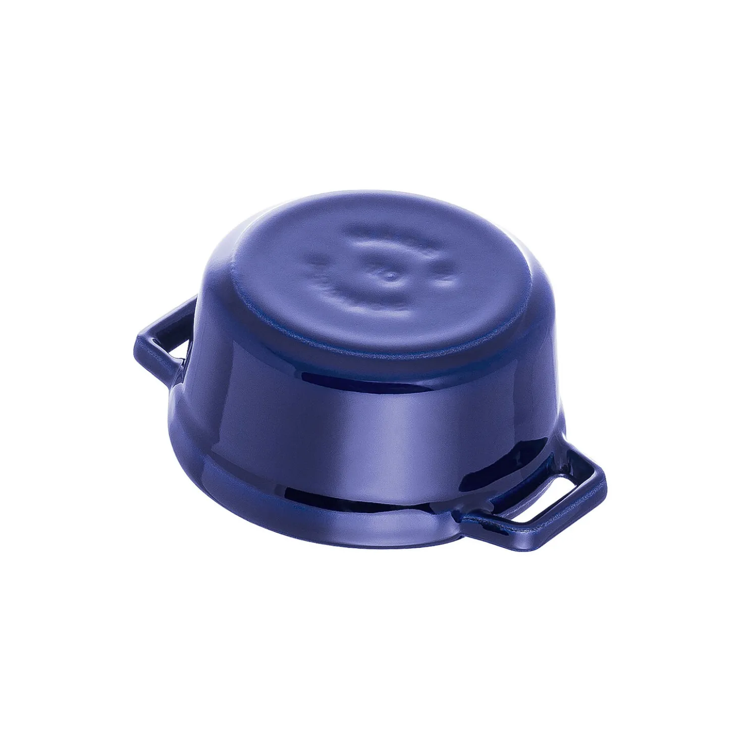 0.275 qt, Mini Round Dutch Oven, dark blue