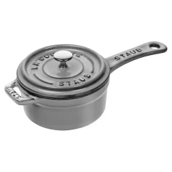 0.275 qt Mini Saucepan - Graphite Grey, Cast Iron