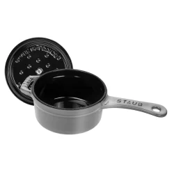 0.275 qt Mini Saucepan - Graphite Grey, Cast Iron