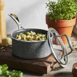 1 qt Nonstick Saucepan, Aluminum