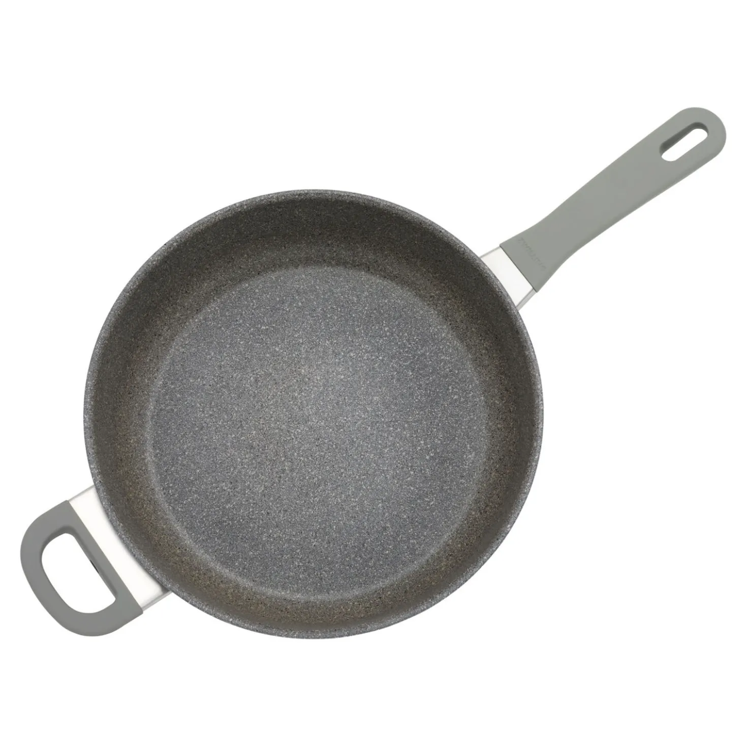 3.9 qt Nonstick Sauté Pan With Lid And Helper Handle, Aluminum