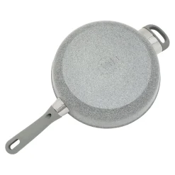 3.9 qt Nonstick Sauté Pan With Lid And Helper Handle, Aluminum