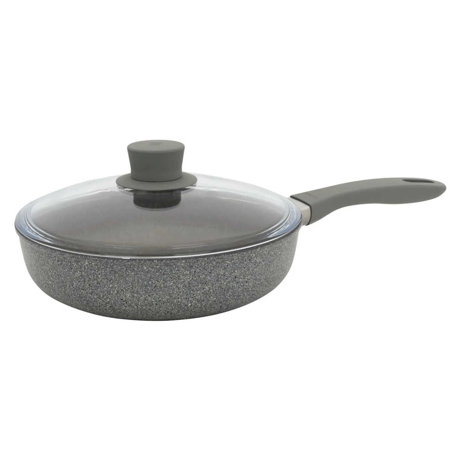 2.6 qt Nonstick Sauté Pan With Lid, Aluminum
