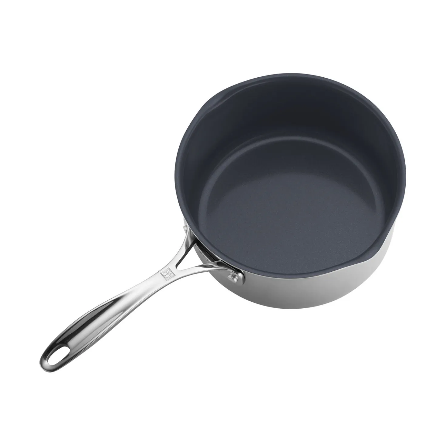 3 qt, Non-stick, Stainless Steel Ceramic Saucepan