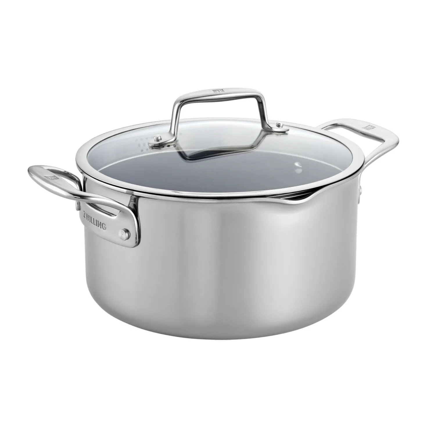 6 qt, Non-stick, Stainless Steel Ceramic Dutch Oven